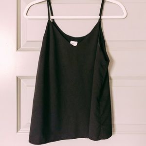 Size M black layered tank from Target